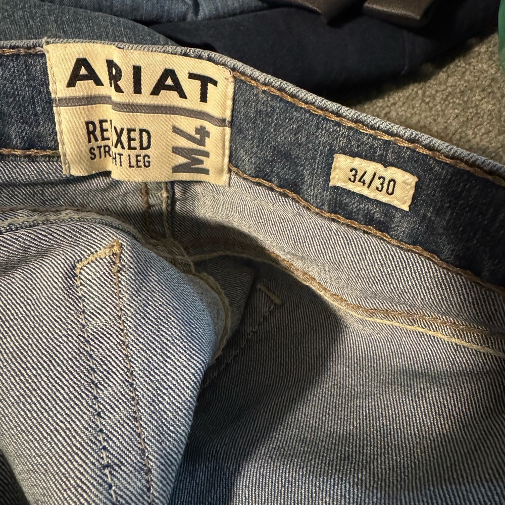 Ariat Men's Blue Relaxed Straight Leg Jeans